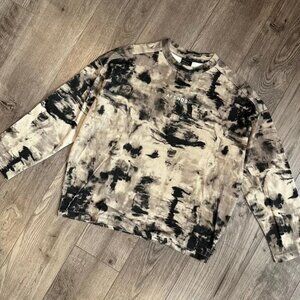 NWT Afends - Real Time Organic Women's Bone Weighted Crew Neck Sweatshirt Small